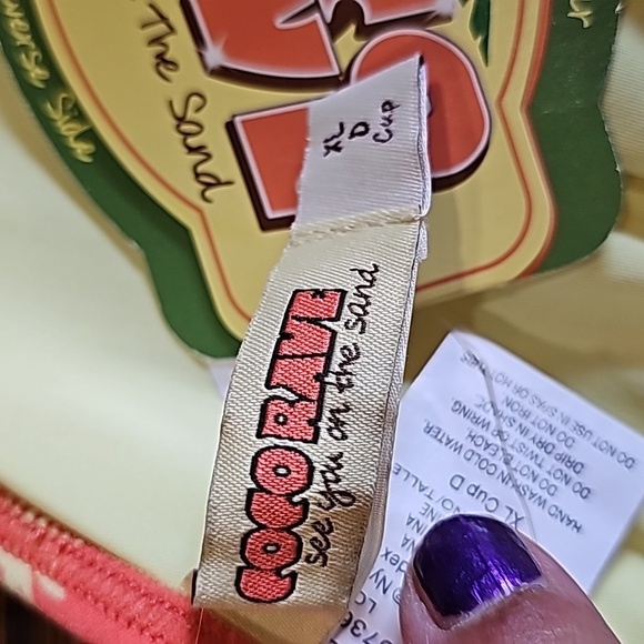 Coco Rave bikini top size XL cup size D NWT - Picture 5 of 5